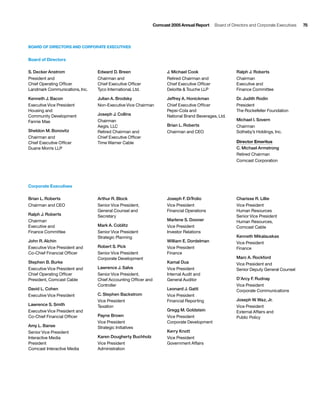 comcast Annual Report to Shareholders 2005