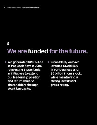 comcast Annual Report to Shareholders 2005