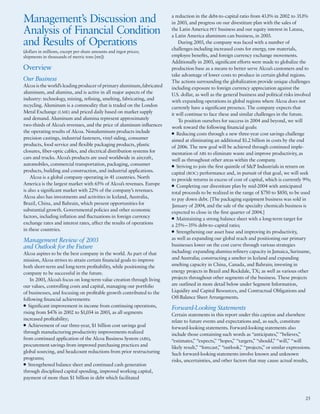 alcoa Annual Reports 2003