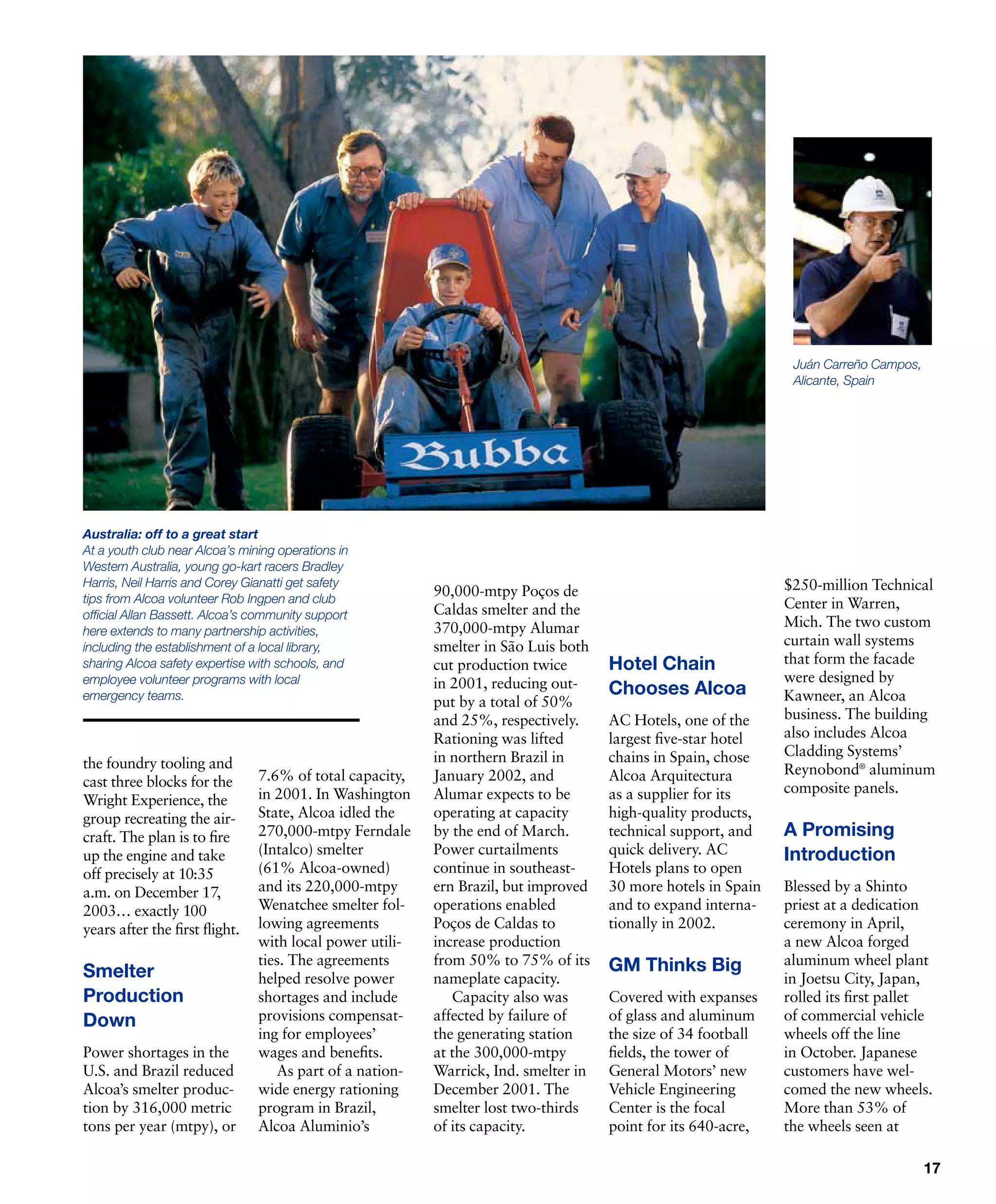 alcoa Annual Reports 2001