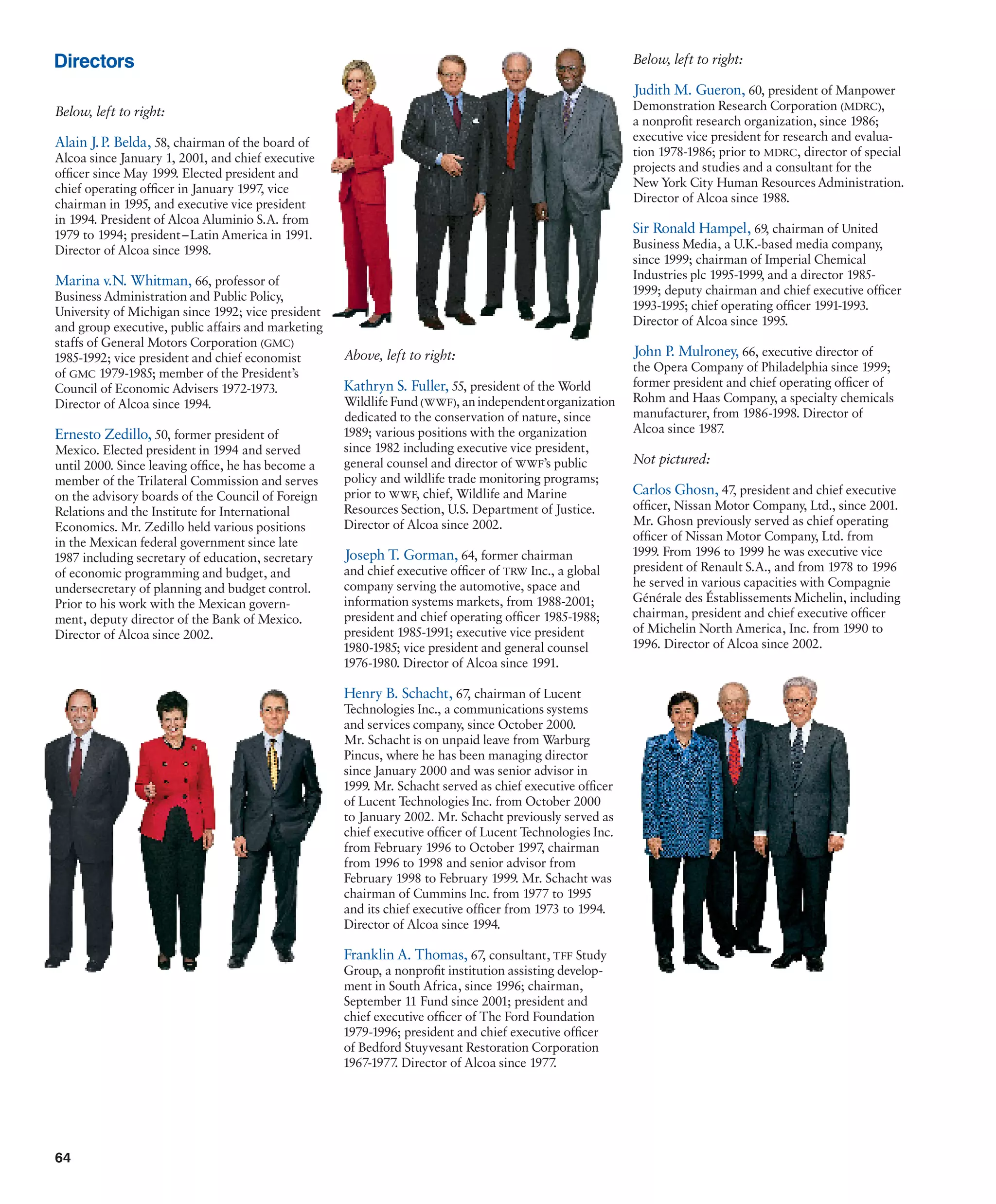 alcoa Annual Reports 2001