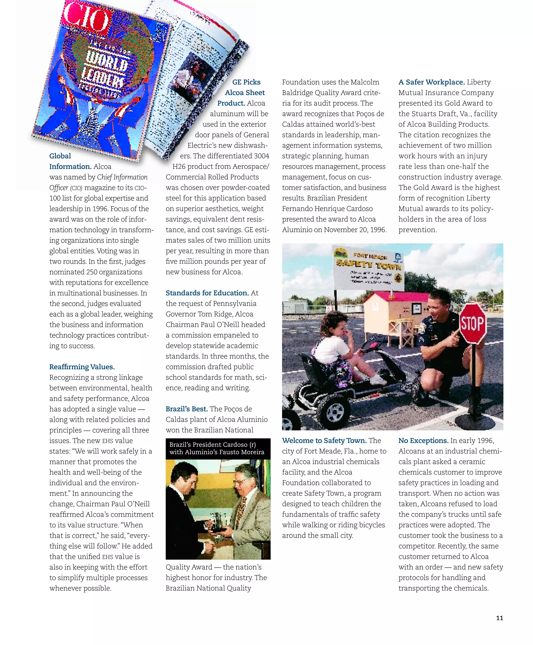 alcoa Annual Reports 1996