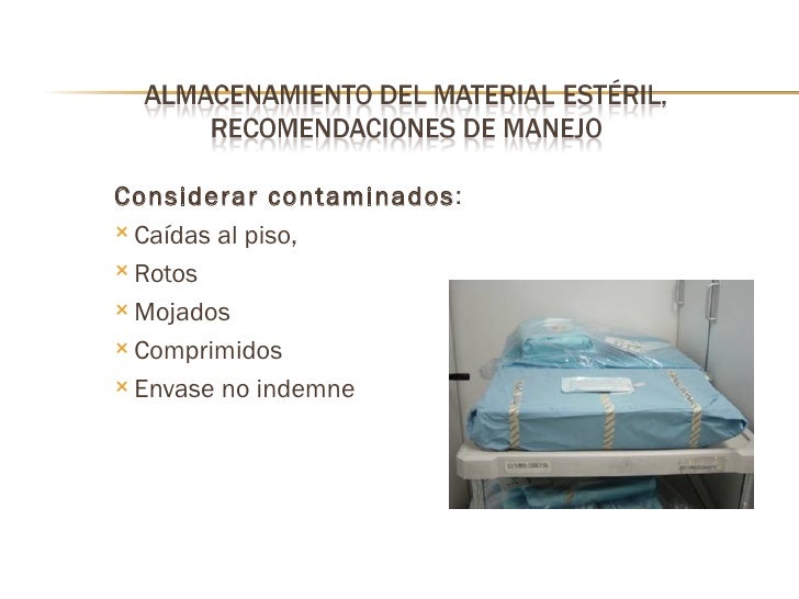 Buena práctica de almacenamiento del material e instrumental estéril