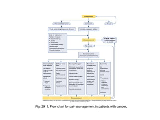 Fig. 29–1. Flow chart for pain management in patients with cancer.
 