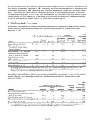 aetna Download Documentation	Form 10-Q2007 3rd