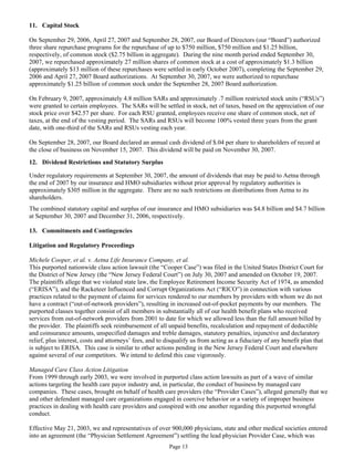 aetna Download Documentation	Form 10-Q2007 3rd