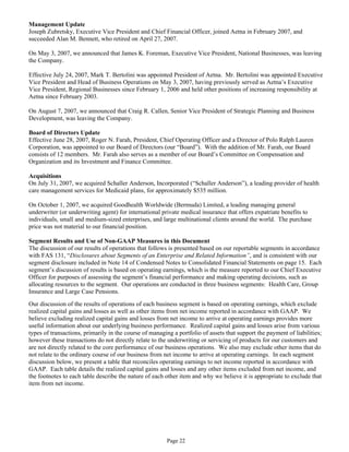 aetna Download Documentation	Form 10-Q2007 3rd