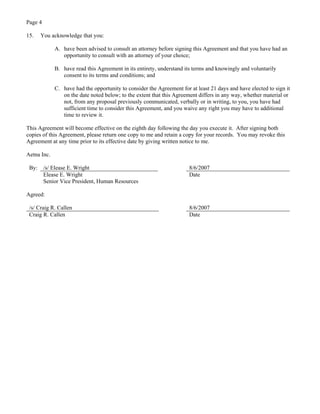 aetna Download Documentation	Form 10-Q2007 3rd