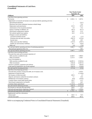 aetna Download Documentation	Form 10-Q2007 3rd