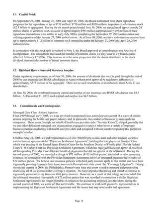 aetna form 10Q 2006 2nd