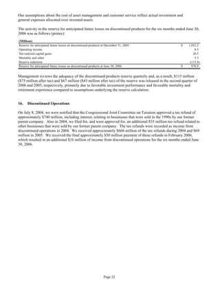 aetna form 10Q 2006 2nd