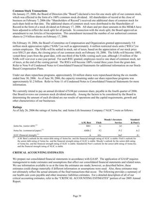 aetna form 10Q 2006 2nd