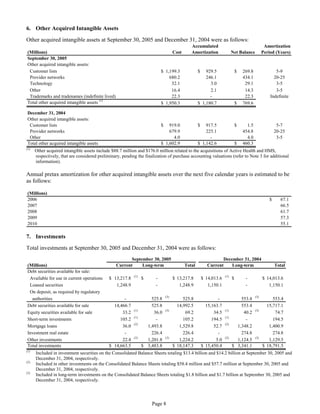aetna Download Documentation	Form 10-Q 2005 3rd