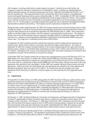 aetna Download Documentation	Form 10-Q 2005 3rd