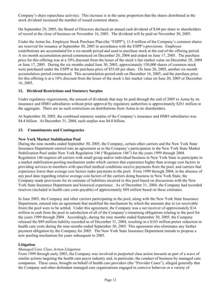 aetna Download Documentation	Form 10-Q 2005 3rd