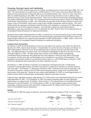 aetna Download Documentation	Form 10-Q 2005 3rd