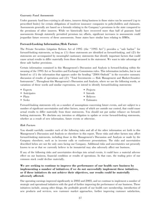 aetna 	2003 Financial Annual Report