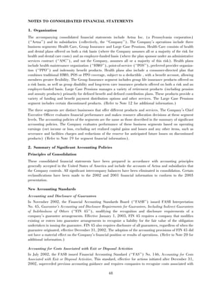 aetna 	2003 Financial Annual Report