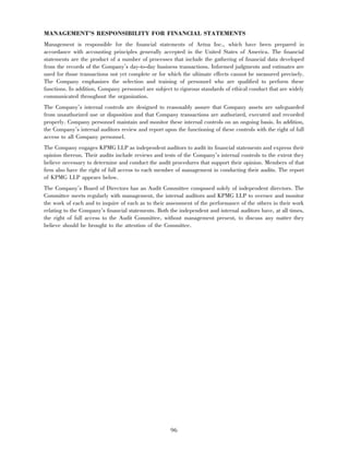 aetna 	2003 Financial Annual Report