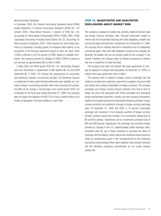 general dynamics Annual Reports 2005