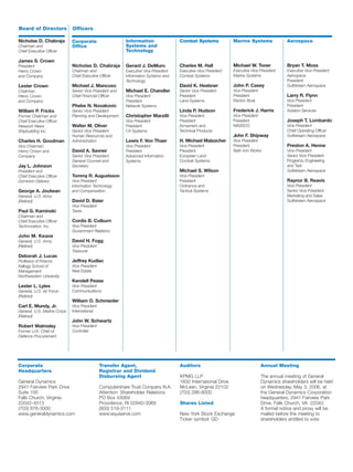 general dynamics Annual Reports 2005