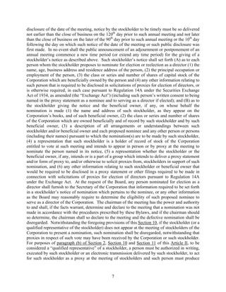 general dynamics Amended and Restated Bylaws