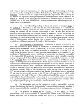 general dynamics Amended and Restated Bylaws