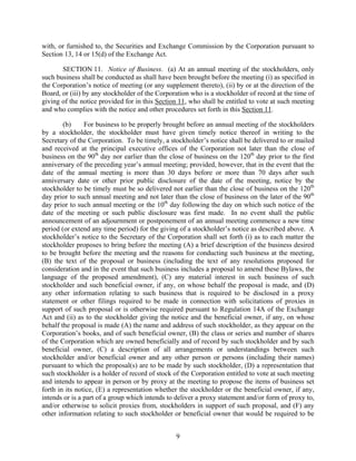 general dynamics Amended and Restated Bylaws