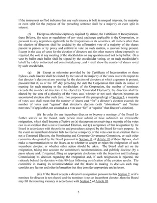 general dynamics Amended and Restated Bylaws