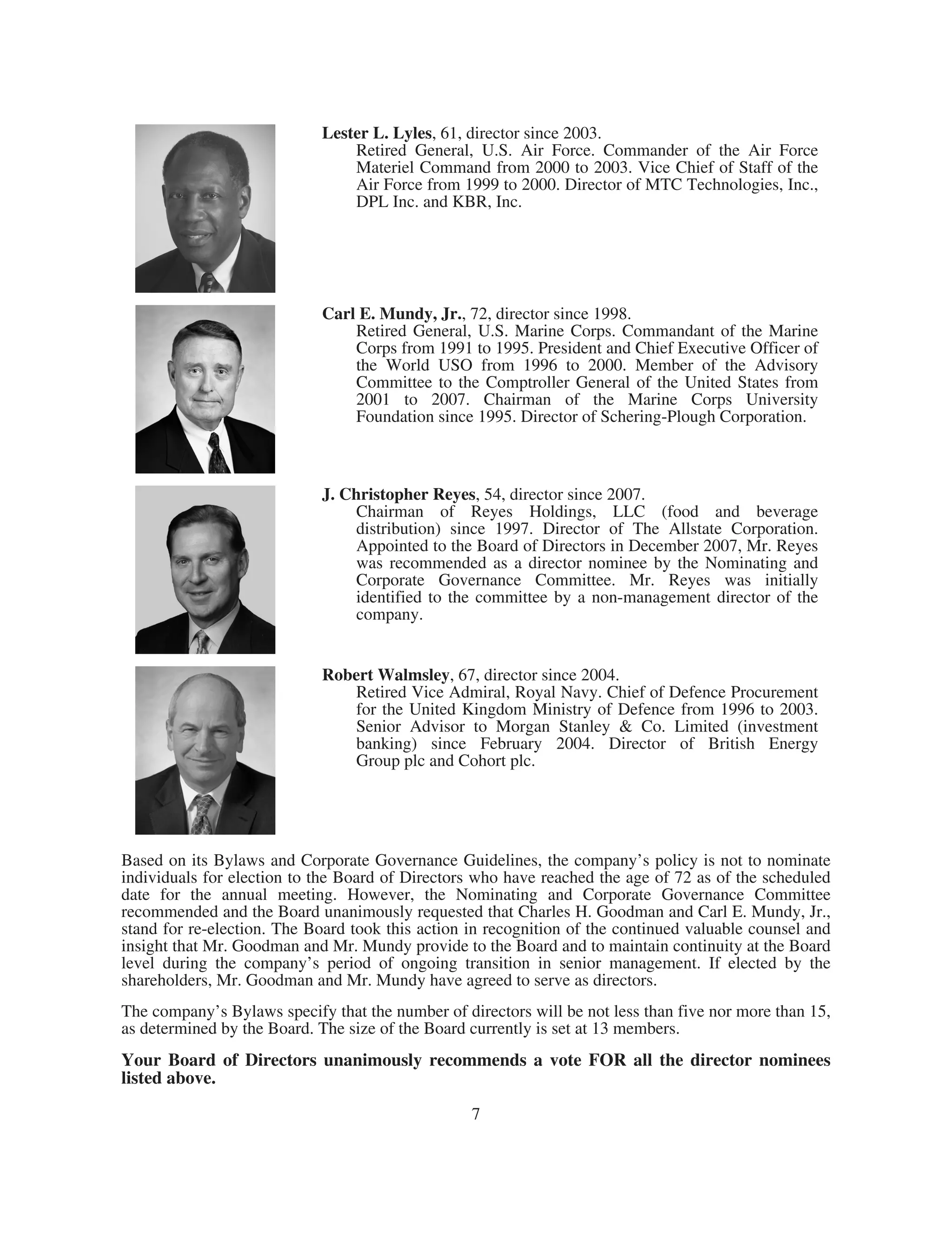 general dynamics 2008 Proxy Statement