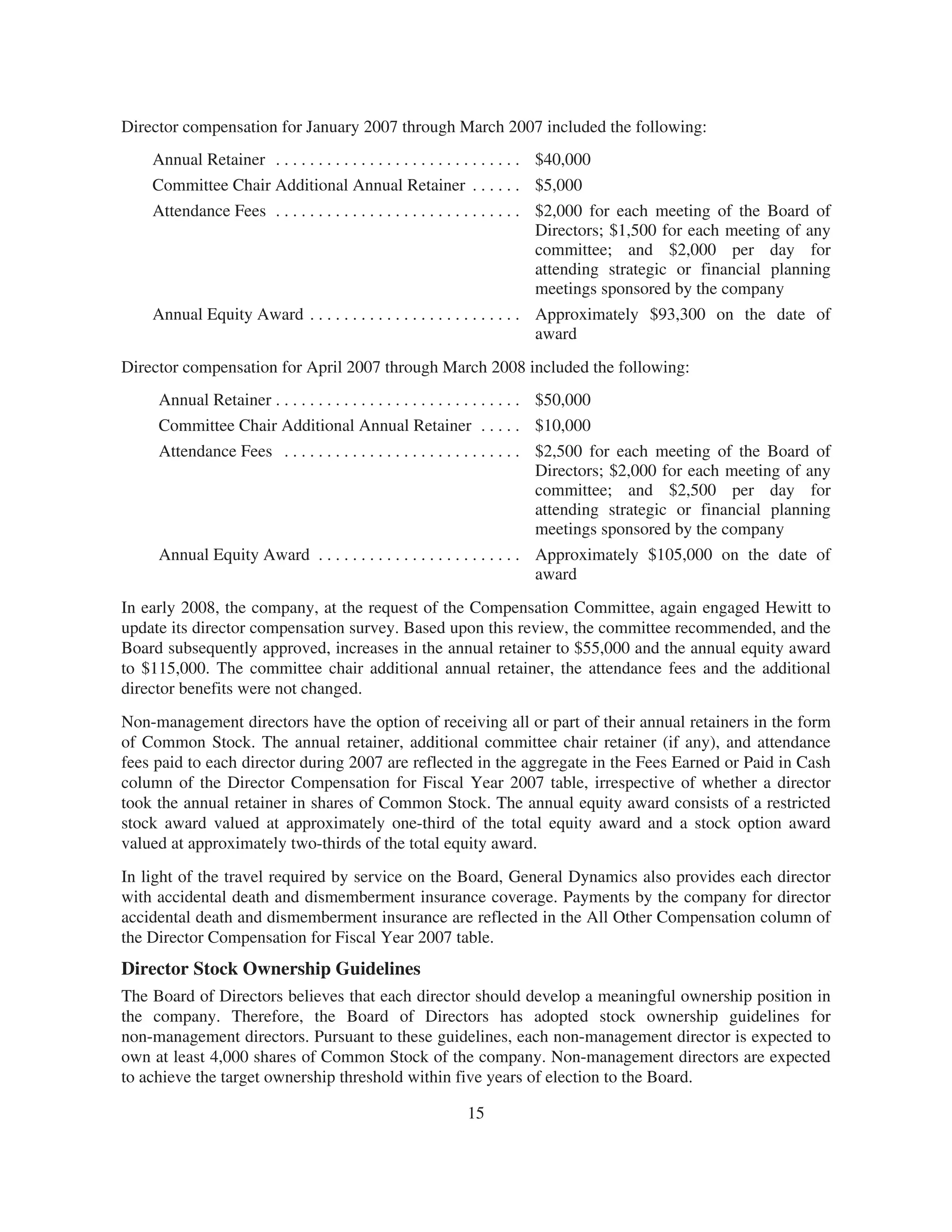 general dynamics 2008 Proxy Statement