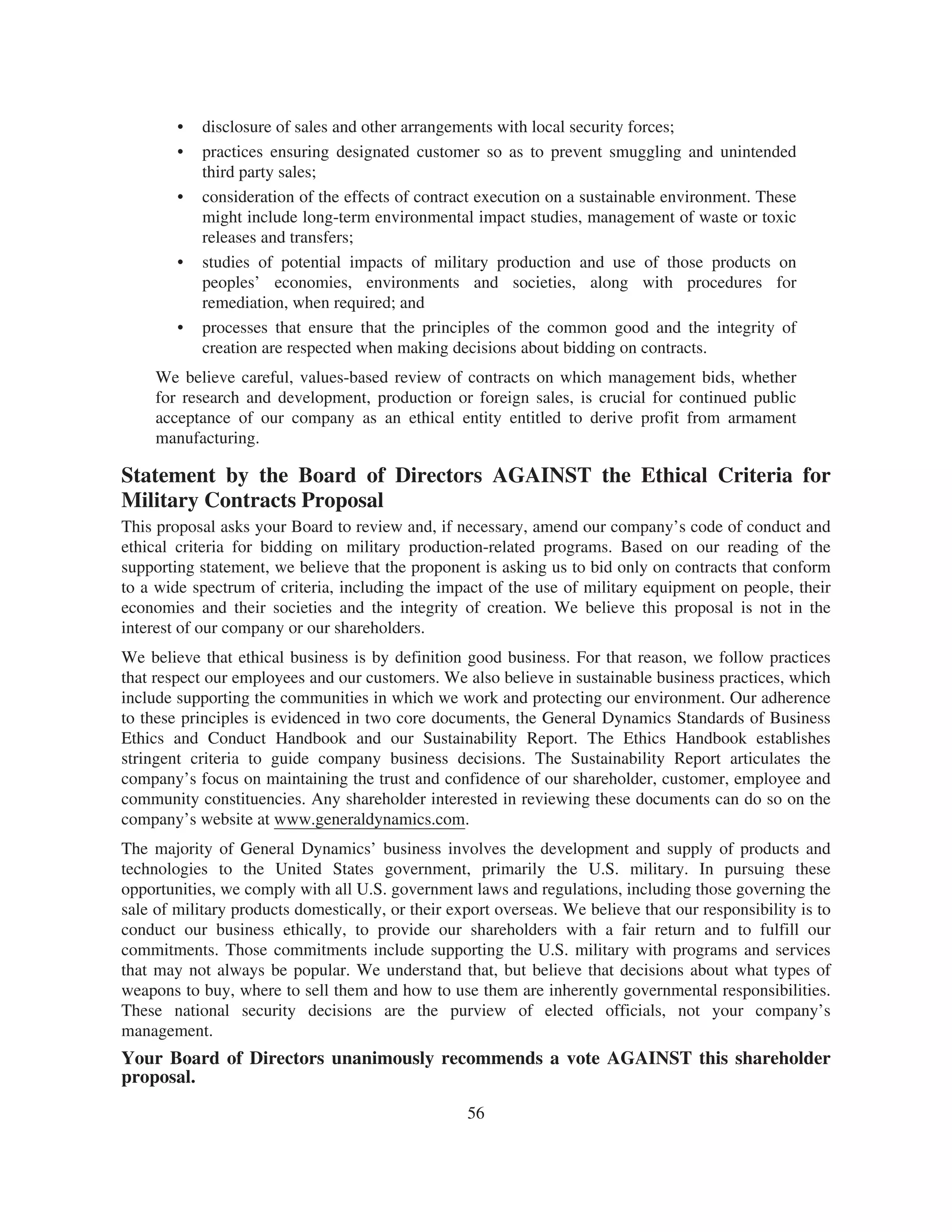 general dynamics 2008 Proxy Statement