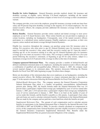 general dynamics 2008 Proxy Statement	 