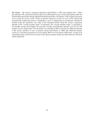 general dynamics 2008 Proxy Statement	 