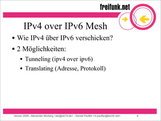 6mesh - IPv6 freifunk mesh networks