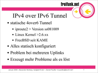 6mesh - IPv6 freifunk mesh networks