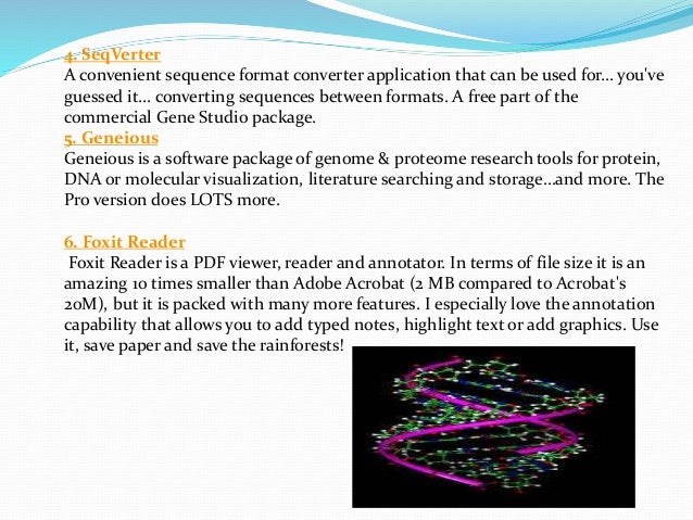 molecular biology software links sequence format converter