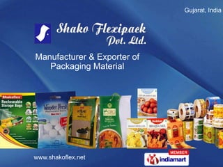Gujarat, India  Manufacturer & Exporter of     Packaging Material 