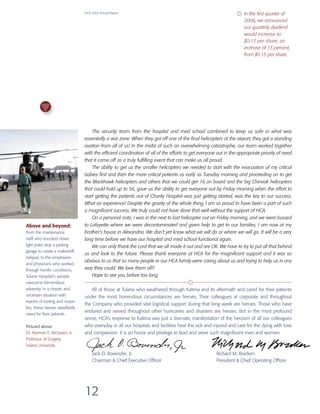 hca annual reports2005