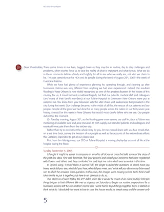 hca annual reports2005