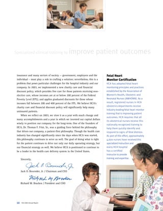 hca annual reports2003