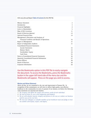 hca annual reports2003