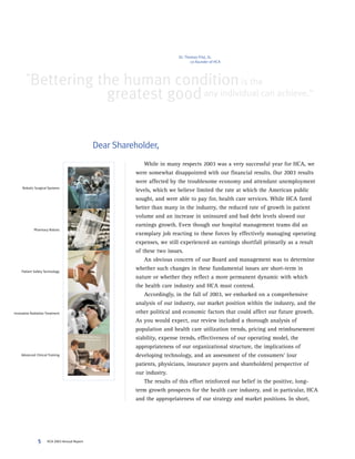 hca annual reports2003