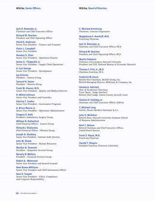 hca annual reports2003