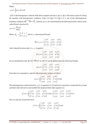 Differential Equations Third Order Inhomogeneous Linear with Boundary ...