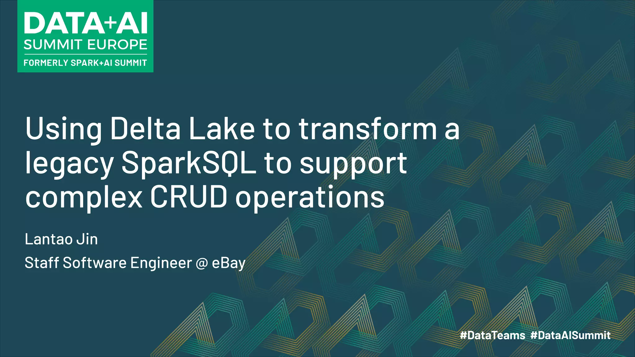 Using Delta Lake To Transform A Legacy Apache Spark To Support Complex Using Delta Lake To Transform A Legacy Apache Spark To Support Complex