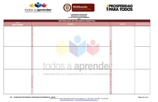 COMPONENTE PEDAGÓGICO
REGISTRO DE PLANEACIÓN
IE LUIS CARLOS GALÁN SARMIENTO
2014
PTA – PLANEACIÓN POR PEQUEÑAS COMUNIDADES...