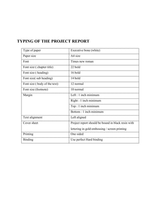 Major-Project Guideline collage industrial project | PDF