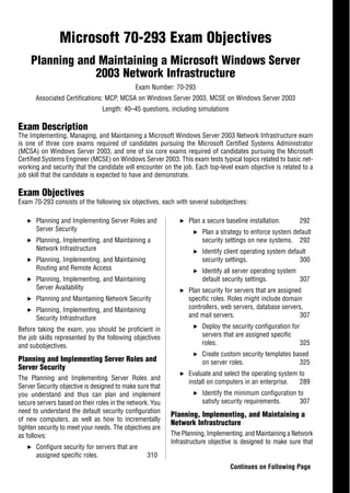 MCSE 70 293 Exam Prep Planning and Maintaining a Microsoft Windows ...