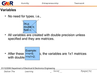 Engineering Variables gmrit-cse | PPT